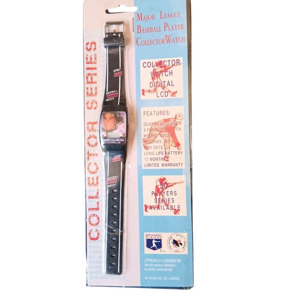 NEW Vtg 90s MLB Andres Galarraga Collector LCD Digital Quartz Watch Collector - Picture 2 of 5